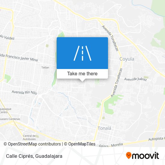 Mapa de Calle Ciprés