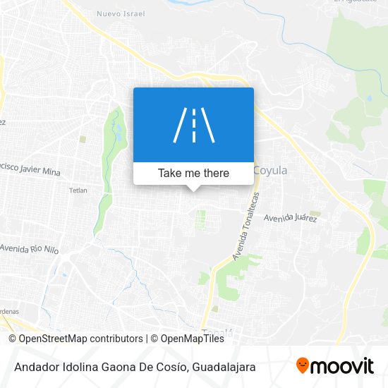 Andador Idolina Gaona De Cosío map