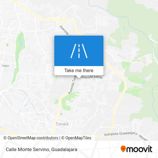 Mapa de Calle Monte Servino