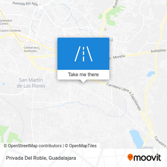 Mapa de Privada Del Roble