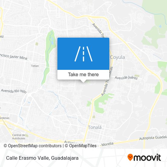 Mapa de Calle Erasmo Valle