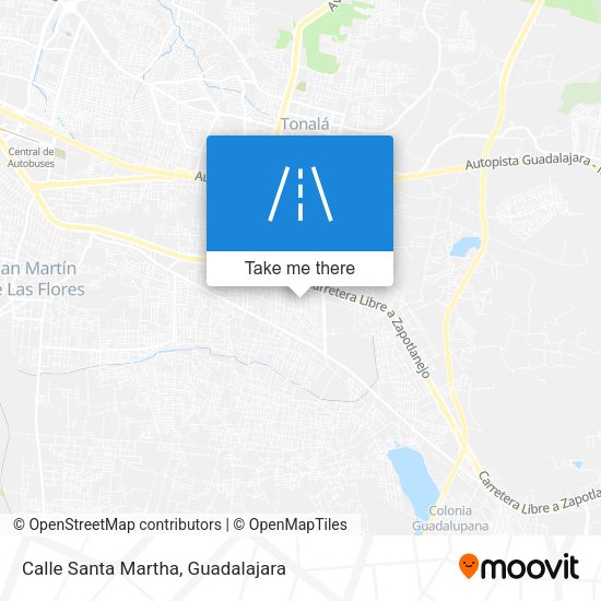 Calle Santa Martha map