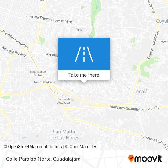Mapa de Calle Paraíso Norte