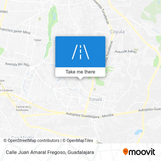 Calle Juan Amaral Fregoso map