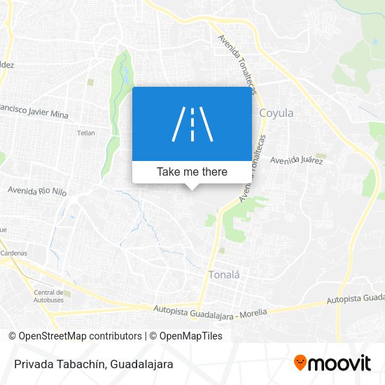 Mapa de Privada Tabachín
