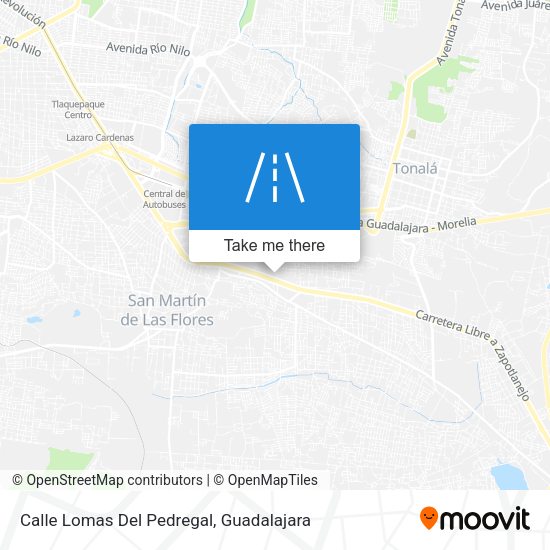 Mapa de Calle Lomas Del Pedregal
