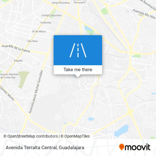 Mapa de Avenida Terralta Central