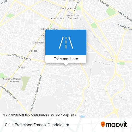 Mapa de Calle Francisco Franco