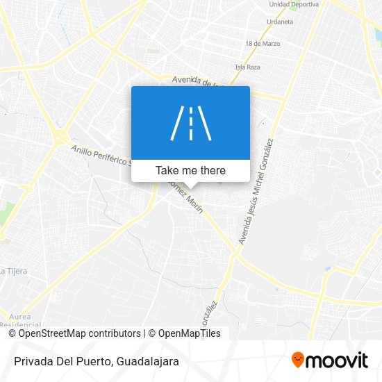 Privada Del Puerto map