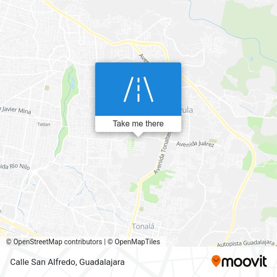 Calle San Alfredo map