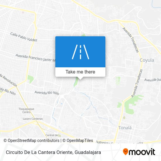 Circuito De La Cantera Oriente map