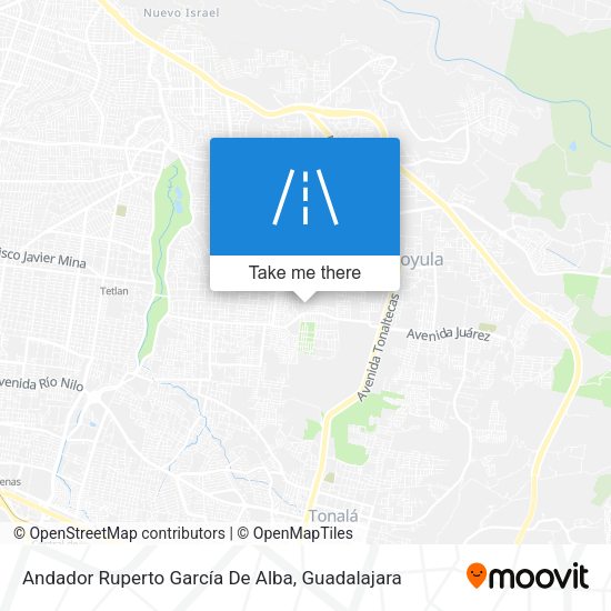 Andador Ruperto García De Alba map