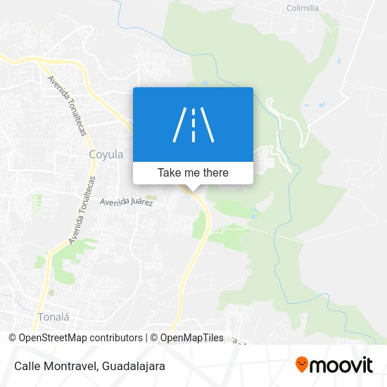 Mapa de Calle Montravel