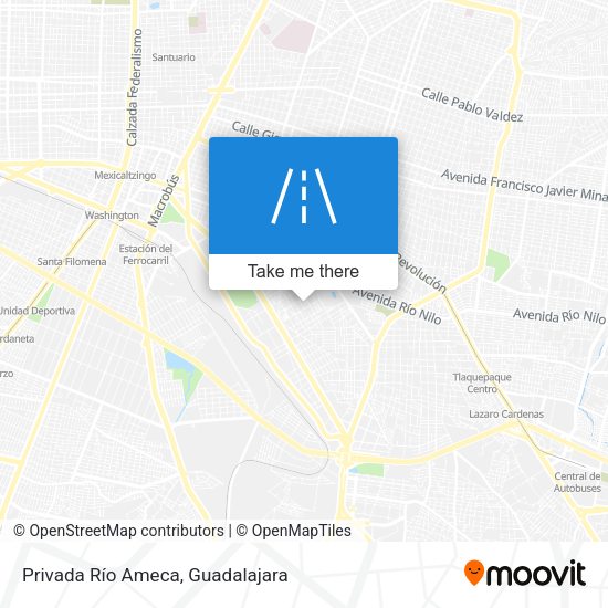 Mapa de Privada Río Ameca