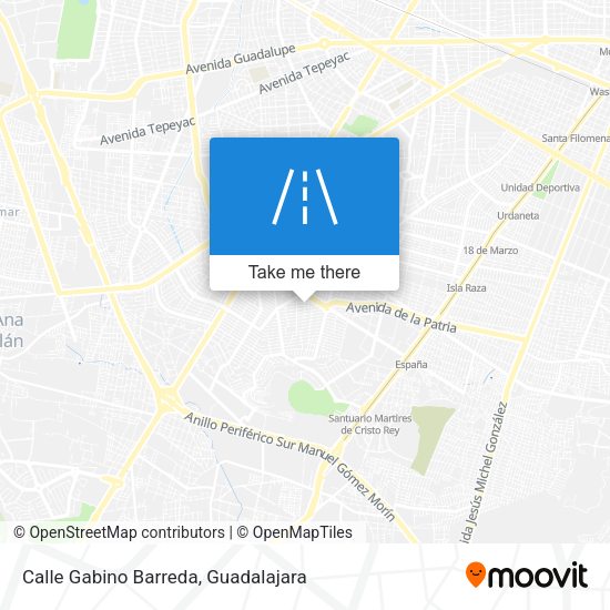 Calle Gabino Barreda map