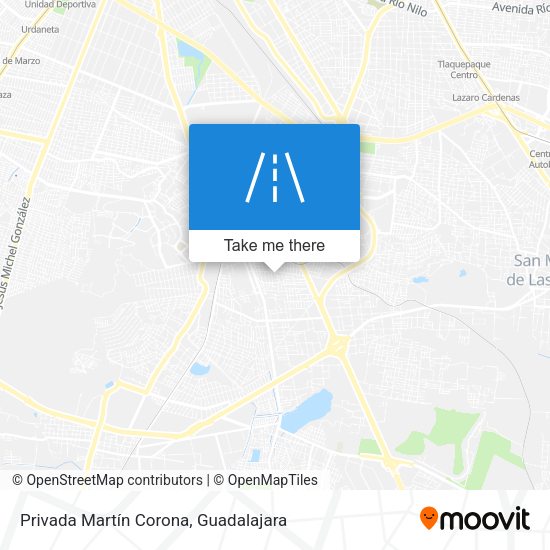 Privada Martín Corona map