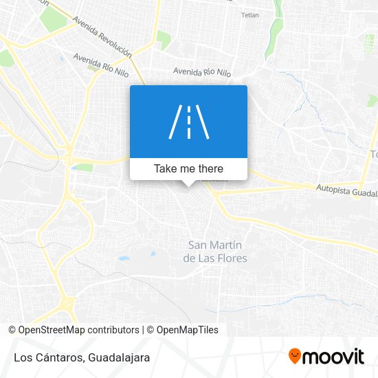 Los Cántaros map