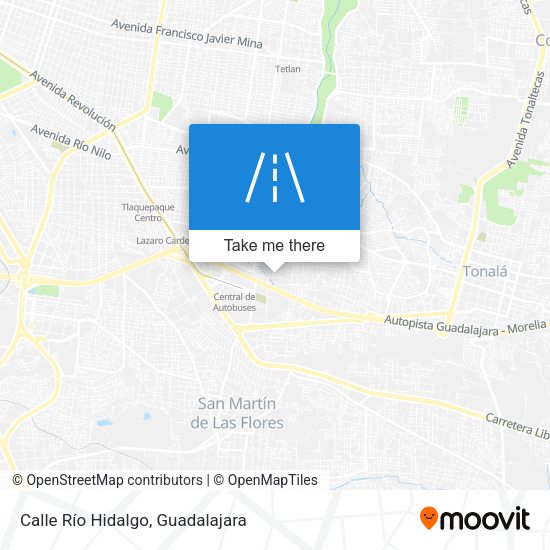Calle Río Hidalgo map