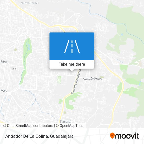 Andador De La Colina map