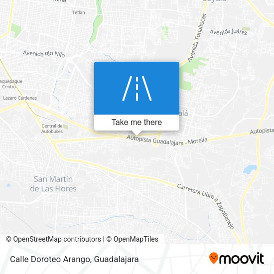 Mapa de Calle Doroteo Arango