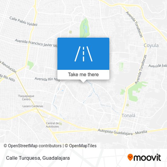 Mapa de Calle Turquesa