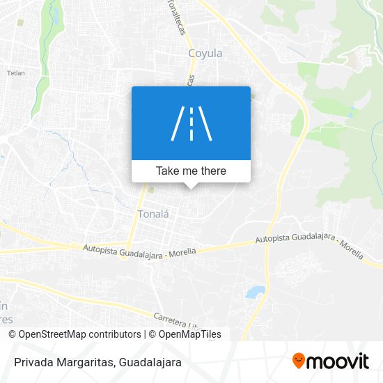 Privada Margaritas map