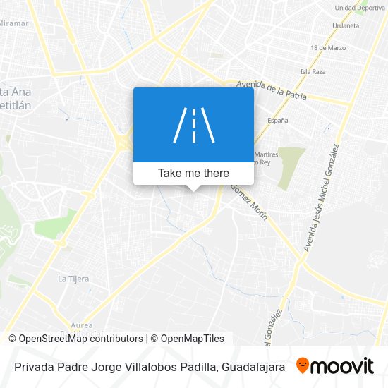 Mapa de Privada Padre Jorge Villalobos Padilla