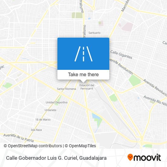 Calle Gobernador Luis G. Curiel map