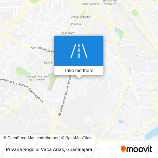 Privada Rogelio Vaca Arias map