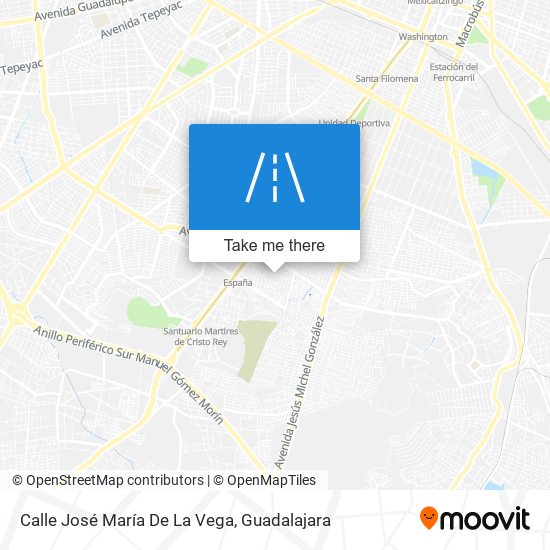 Mapa de Calle José María De La Vega