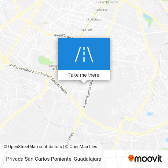 Mapa de Privada San Carlos Poniente