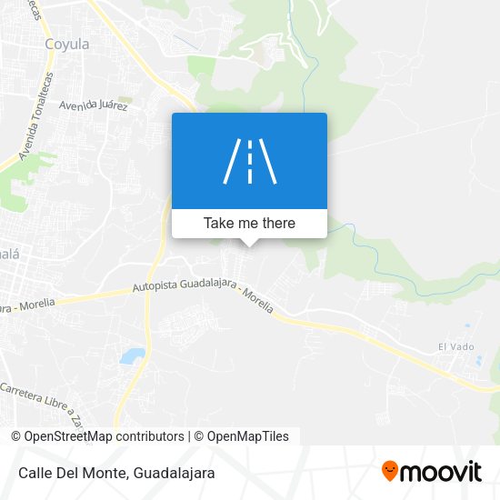 Mapa de Calle Del Monte