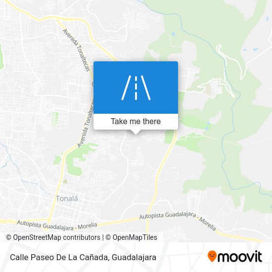 Calle Paseo De La Cañada map