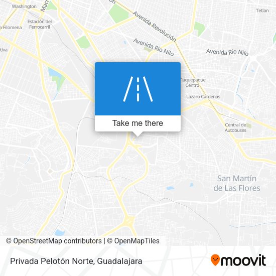 Privada Pelotón Norte map