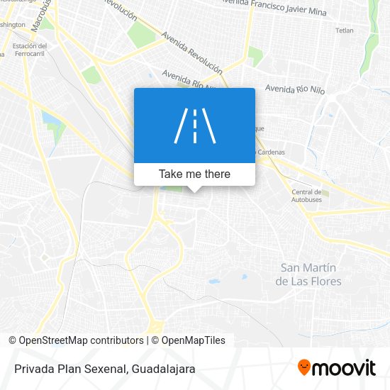 Privada Plan Sexenal map