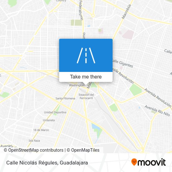 Mapa de Calle Nicolás Régules