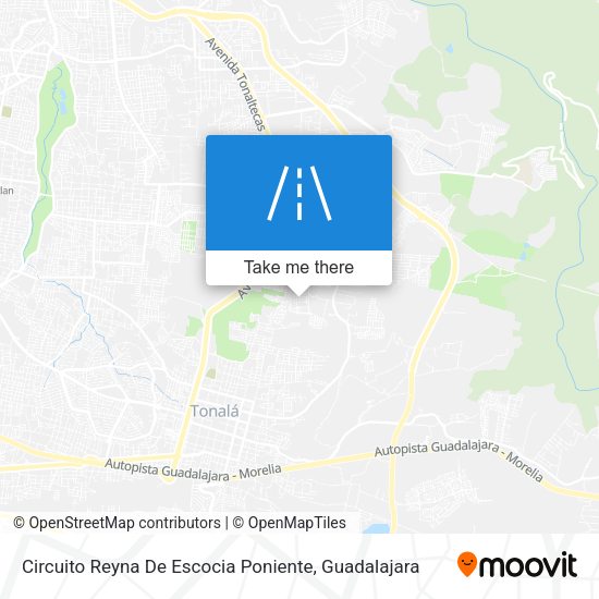 Circuito Reyna De Escocia Poniente map