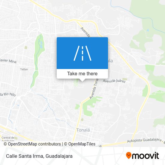 Calle Santa Irma map