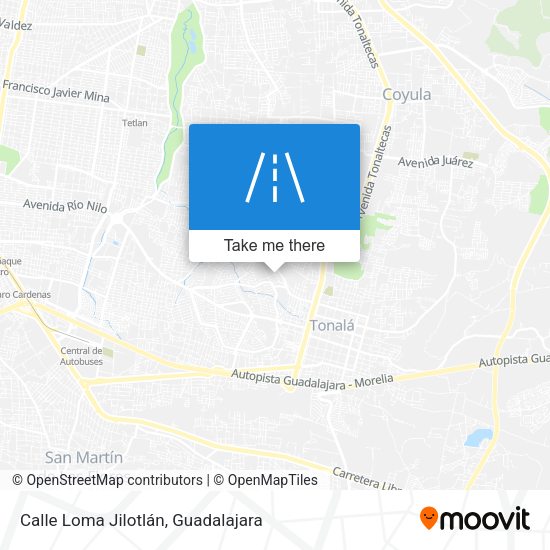 Calle Loma Jilotlán map