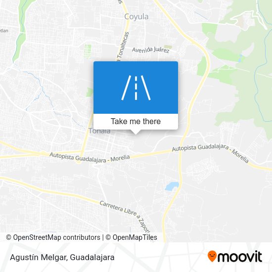Agustín Melgar map