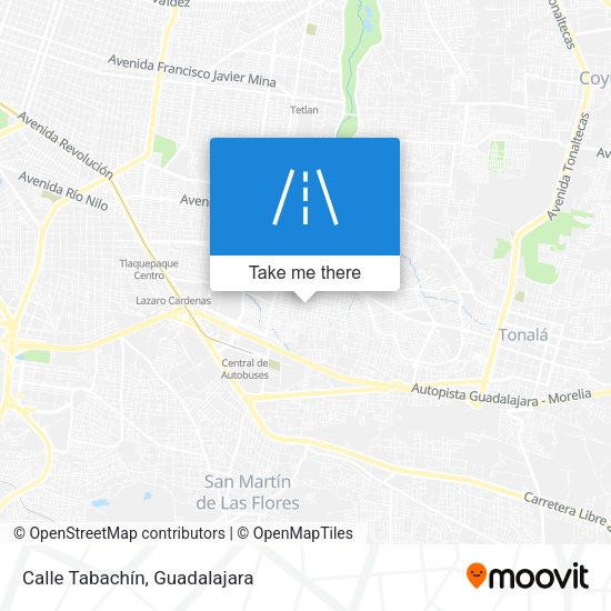 Mapa de Calle Tabachín