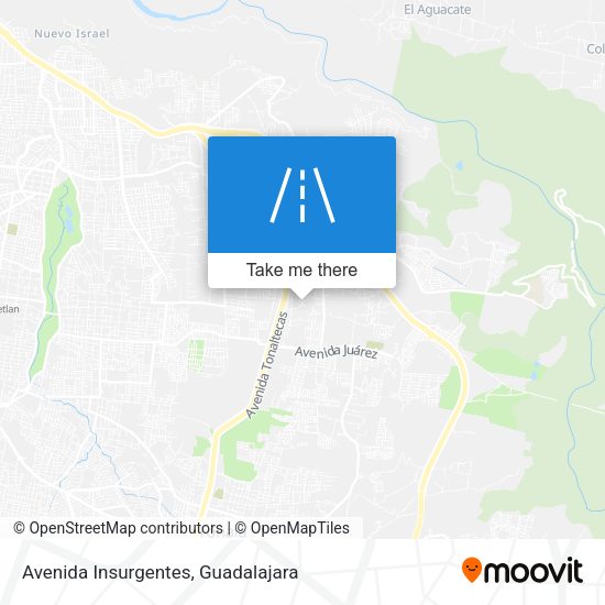 Avenida Insurgentes map