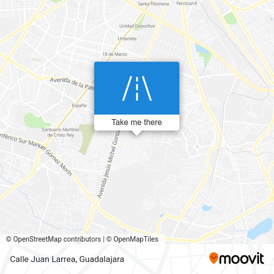 Calle Juan Larrea map