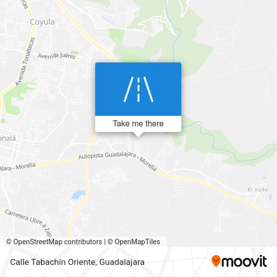 Calle Tabachín Oriente map