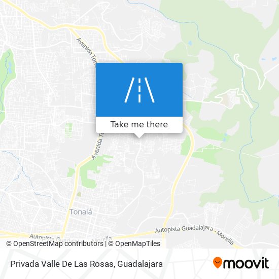 Mapa de Privada Valle De Las Rosas