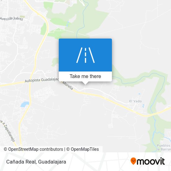 Cañada Real map