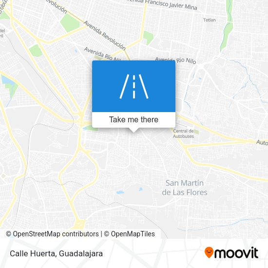 Mapa de Calle Huerta