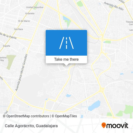 Calle Agorácrito map