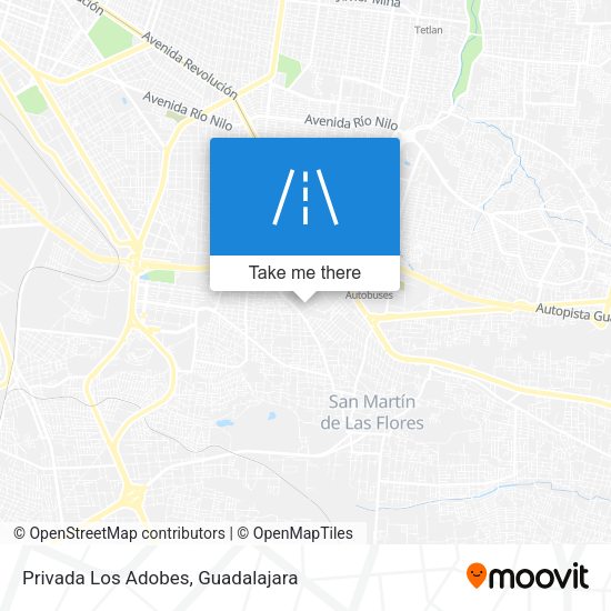 Mapa de Privada Los Adobes