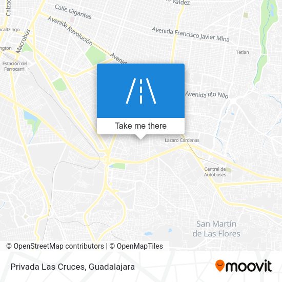 Mapa de Privada Las Cruces